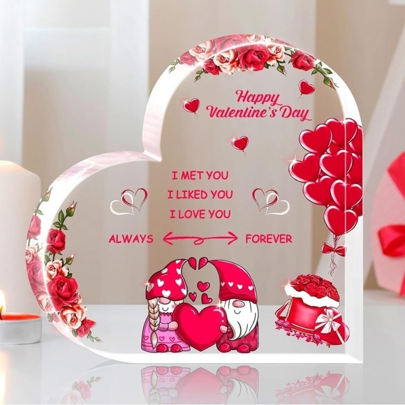 Valentine’s Day Acrylic Heart Decor